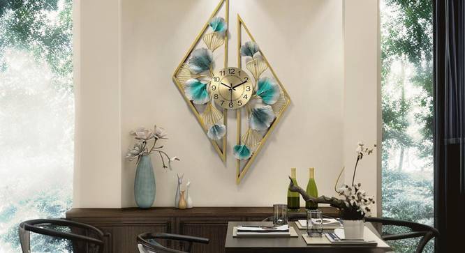 Dunnes  Wall Clock (Gold) by Urban Ladder - Cross View Design 1 - 914603