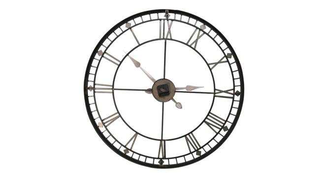 Arissa Decor Wall Clock (Black) by Urban Ladder - Front View Design 1 - 914631