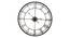 Arissa Decor Wall Clock (Black) by Urban Ladder - Front View Design 1 - 914631