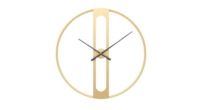 Modern  Decor Wall  Clock (Gold) by Urban Ladder - Front View Design 1 - 914646