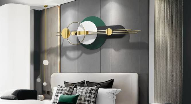 Intricate Pattern Metal Wall Art. (Green) by Urban Ladder - Cross View Design 1 - 914707