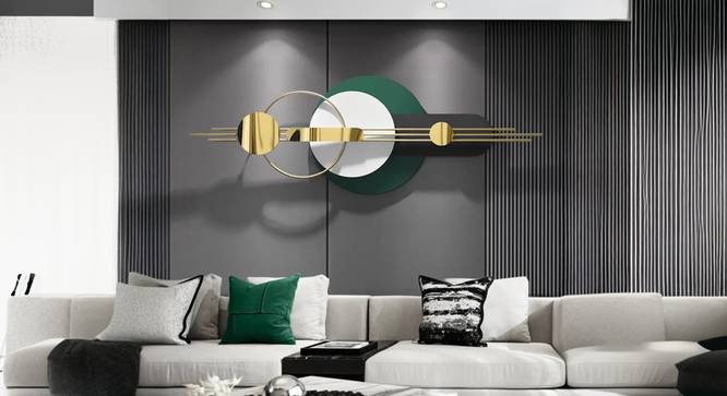 Intricate Pattern Metal Wall Art. (Green) by Urban Ladder - Front View Design 1 - 914726