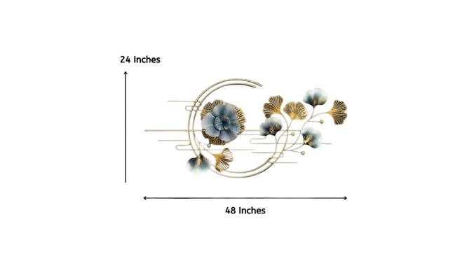 Majestic Bouquet Metal Wall Art. (Grey) by Urban Ladder - Front View Design 1 - 914730