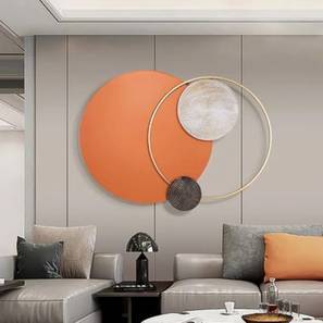 Orange Metal Wall Accent