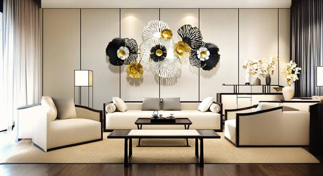Modern Metal Wall Art (Black) by Urban Ladder - Cross View Design 1 - 914790