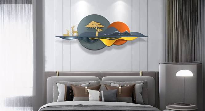 Metallic Scenery Wall Art. (Multicolor) by Urban Ladder - Cross View Design 1 - 914792