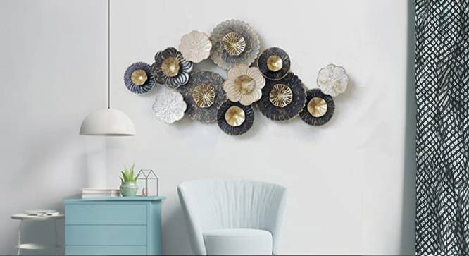 Cosmoliving   Metal Wall Art (Grey) by Urban Ladder - Front View Design 1 - 914808