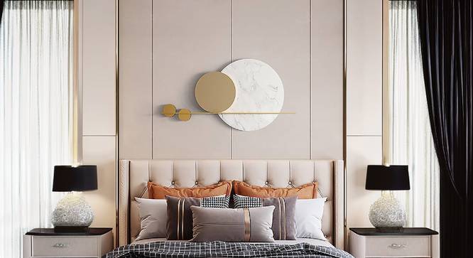 White Moon Wall  Decor  Metal Wall Art (White) by Urban Ladder - Front View Design 1 - 914820