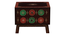 Hand-Painted Solid Wood Bedside Table In Multi-Colour (Handpainted Finish) by Urban Ladder - - 