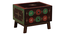 Hand-Painted Solid Wood Bedside Table In Multi-Colour (Handpainted Finish) by Urban Ladder - - 