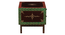 Hand-Painted Solid Wood Bedside Table In Multi-Colour (Handpainted Finish) by Urban Ladder - - 