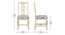 Solid Wood Dining Chair In Tulip Finish (Set Of 2) (Tulip Finish) by Urban Ladder - Dimension - 915075