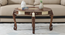 Solid Wood Coffee Table In Walnut Finish (Walnut Finish) by Urban Ladder - - 915188