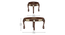 Solid Wood Coffee Table In Walnut Finish (Walnut Finish) by Urban Ladder - Dimension - 915203