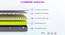 Orthopedic Dual Comfort For Back Pain Relief  Single - Size - Mattress (Single Mattress Type, 8 in Mattress Thickness (in Inches), Maroon, 72 x 30 in Mattress Size) by Urban Ladder - - 