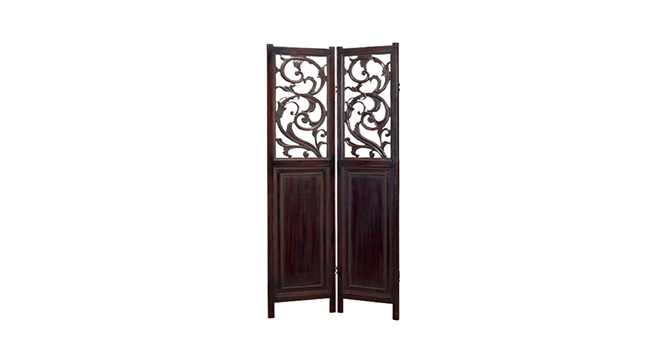 Irving Solid Wood 4 Panel Room Divider (Brown) by Urban Ladder - - 