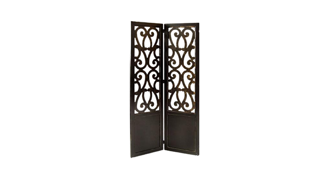 Laurie Solid Wood 4 Panel Room Divider (Brown) by Urban Ladder - - 