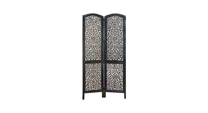 Elthea Solid Wood 4 Panel Room Divider (Brown) by Urban Ladder - - 