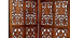 Holley Solid Wood 4 Panel Room Divider (Brown) by Urban Ladder - - 