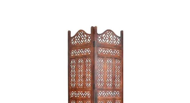 Florenz Solid Wood 4 Panel Room Divider (Brown) by Urban Ladder - - 