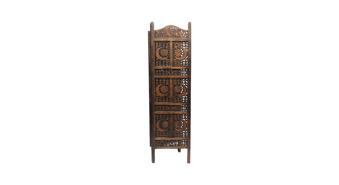 Kaeya Solid Wood 4 Panel Room Divider (Brown) by Urban Ladder - - 
