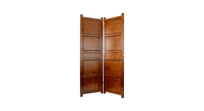 Kalene Solid Wood 4 Panel Room Divider (Brown) by Urban Ladder - - 