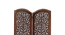 Lorree Solid Wood 4 Panel Room Divider (Brown) by Urban Ladder - - 