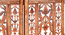 Jolanta Solid Wood 4 Panel Room Divider (Brown) by Urban Ladder - - 