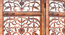 Jolanta Solid Wood 4 Panel Room Divider (Brown) by Urban Ladder - - 