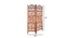 Jolanta Solid Wood 4 Panel Room Divider (Brown) by Urban Ladder - - 