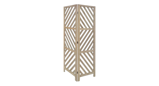 Loreene Solid Wood 4 Panel Room Divider (Brown) by Urban Ladder - - 
