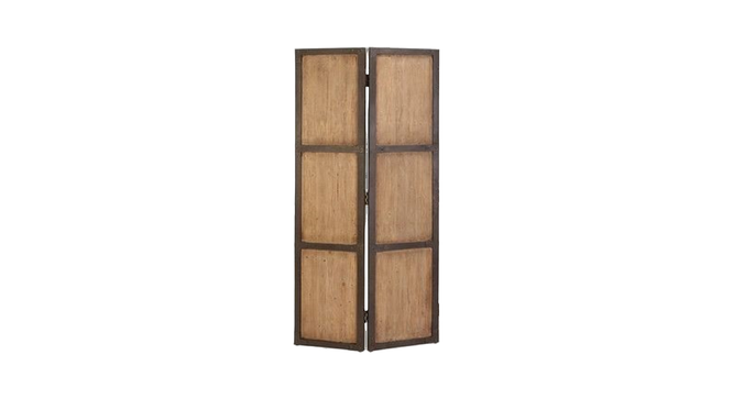 Rozann Solid Wood 4 Panel Room Divider (Brown) by Urban Ladder - - 