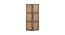 Rozann Solid Wood 4 Panel Room Divider (Brown) by Urban Ladder - - 