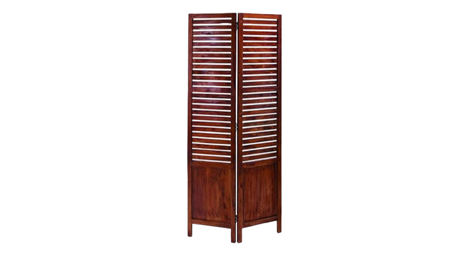 Iolanda Solid Wood 4 Panel Room Divider (Brown) by Urban Ladder - - 
