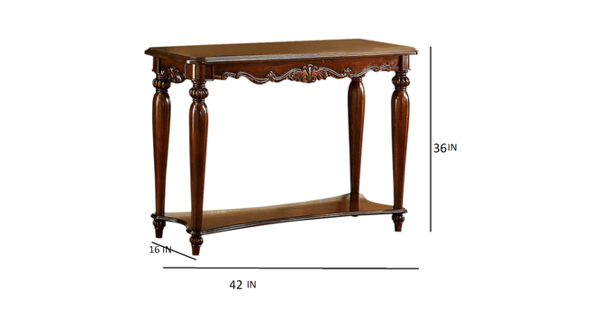 Metoh Solid Wood Console Table (Brown Finish) by Urban Ladder - - 