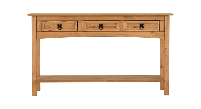 Leto Solid Wood Console Table (Brown Finish) by Urban Ladder - - 