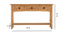 Leto Solid Wood Console Table (Brown Finish) by Urban Ladder - - 