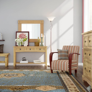 Console Table Design Leto Solid Wood Console Table in Brown Finish