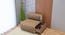 Luxe Lounge Seat (Beige & White) by Urban Ladder - - 