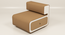 Luxe Lounge Seat (Beige & White) by Urban Ladder - - 