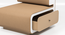 Luxe Lounge Seat (Beige & White) by Urban Ladder - - 
