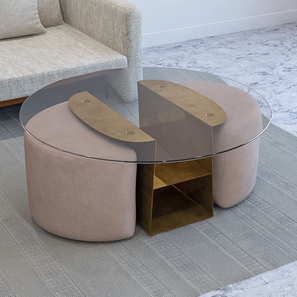 the one design studio Elite Trapezio Space Saving Coffee Table Set-picture-10