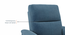 Jenson 1 Seater Fabric Recliner (One Seater, Baltic Blue) by Urban Ladder - - 