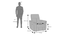 Jenson 1 Seater Fabric Recliner (One Seater, Baltic Blue) by Urban Ladder - - 