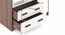 Miller 3 Door Wardrobe (Two-Tone Finish, 2 Drawer Configuration, With Mirror, With Lock) by Urban Ladder - - 916249