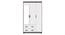 Miller 3 Door Wardrobe (Two-Tone Finish, 2 Drawer Configuration, With Mirror, With Lock) by Urban Ladder - - 916252