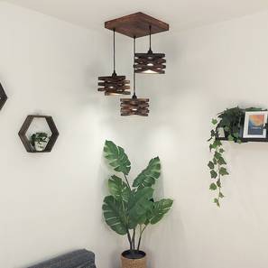symplify Star Brown Solid Wood Cluster Hanging Light-picture-15