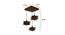 Star Brown Solid Wood Cluster Hanging  Light (Brown) by Urban Ladder - Cross View Design 1 - 916340