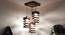 Wiggle Brown Solid Wood Cluster Hanging Light (Brown) by Urban Ladder - Design 1 Side View - 916349