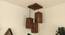Trikona Brown Solid Wood Cluster Hanging Light (Brown) by Urban Ladder - Design 1 Close View - 916362